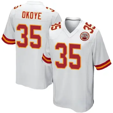 Women's Nike Christian Okoye Red Kansas City Chiefs Game Retired Player  Jersey